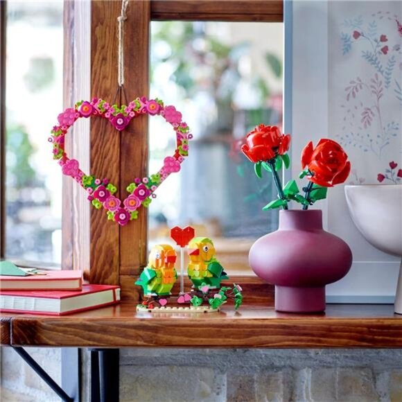 LEGO Heart Ornament Building Toy Set for Valentines Day - Picture 4 of 7